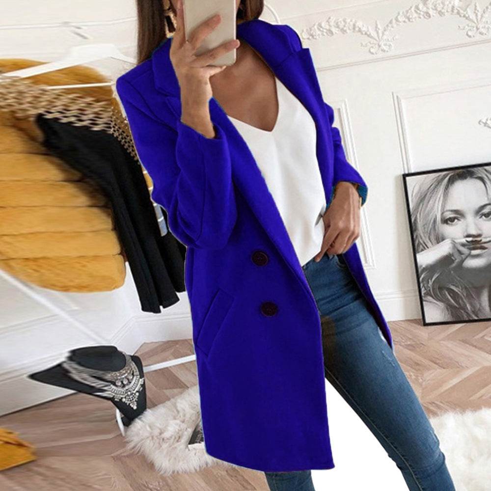 Medium Long Wool Coat - Velora