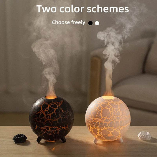 Creative Planet Colorful Atmosphere Lamp USB Humidifier 200ML Water Tank Can Add Essential Oil Household Mini Aroma Diffuser - Velora