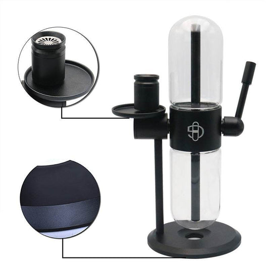 New Transparent Glass Gravity Hookah - Velora