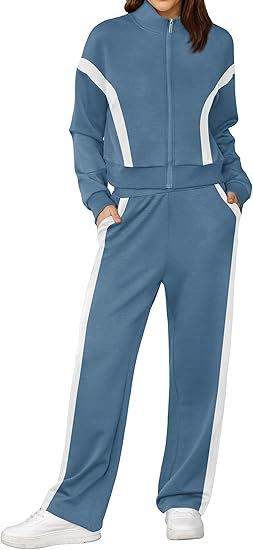 Sweatshirt Wide Leg Track Pants Sportswear - Velora