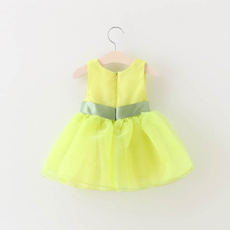 Foreign children new summer sleeveless dress baby girls gauze princess dress baby Korean clothing - Velora