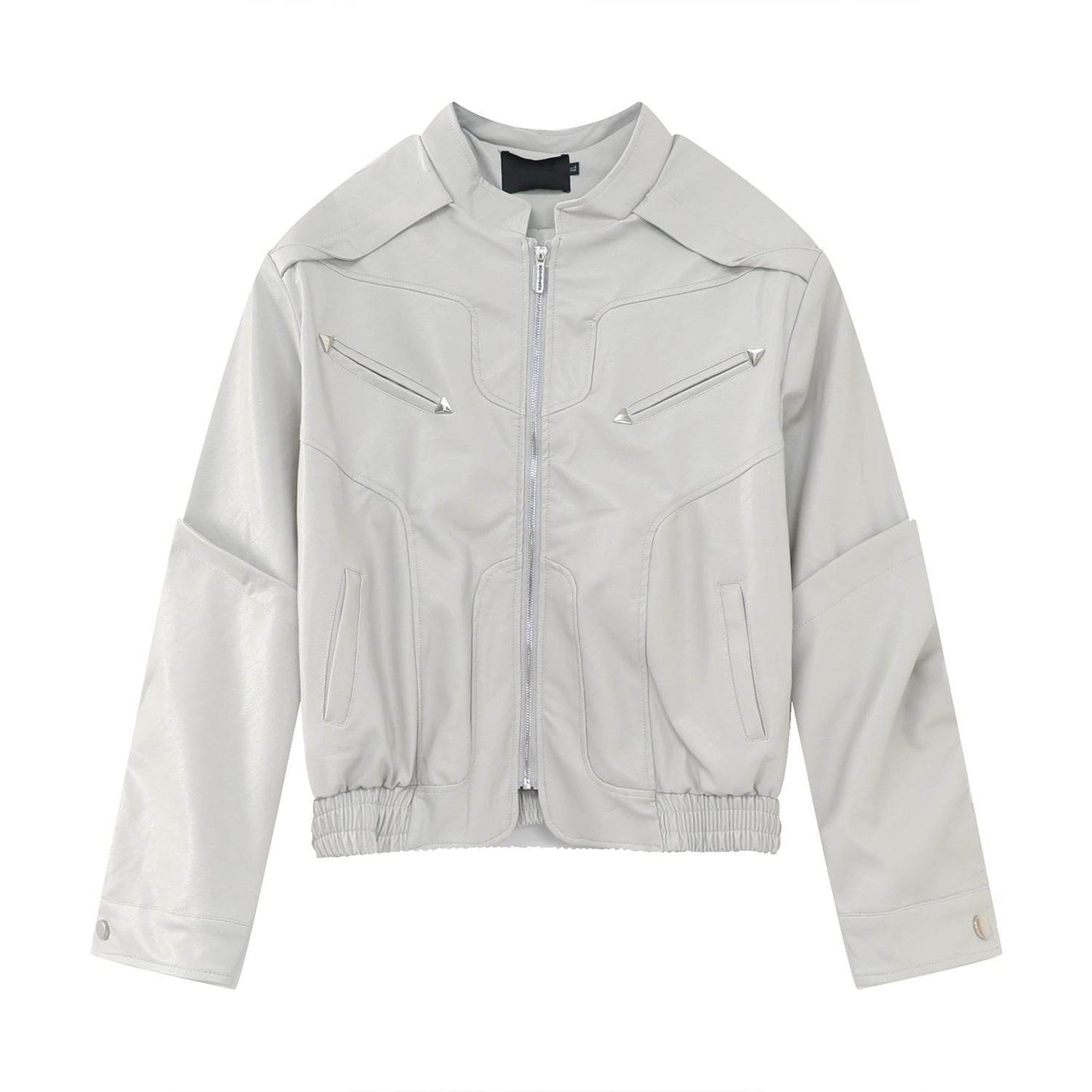 Men's High-grade Short Motorcycle Leather Coat - Velora