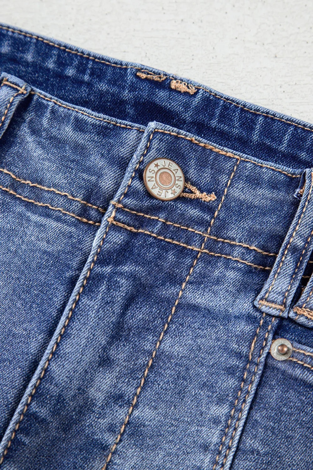 High-Waisted Wide-Leg Vintage Wash Jeans - Velora
