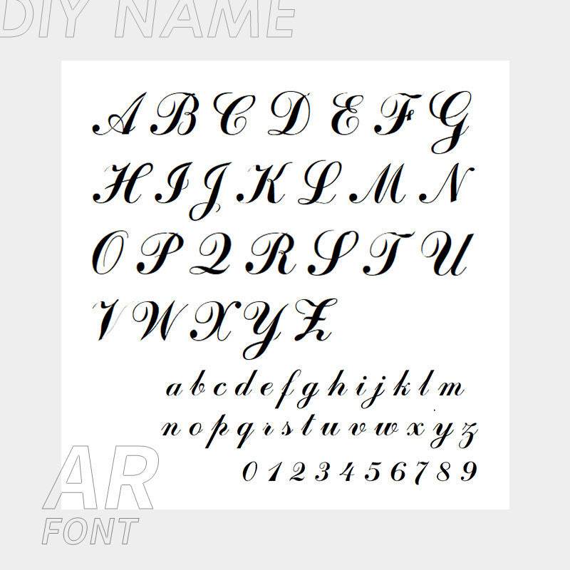 Stainless Steel English Name Necklace, Personalized DIY Fashion Necklace - Velora
