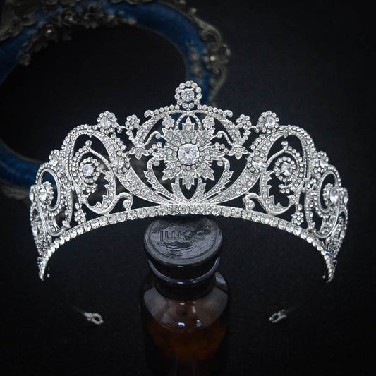 Zircon Bride Crown Fashion Headwear - Velora