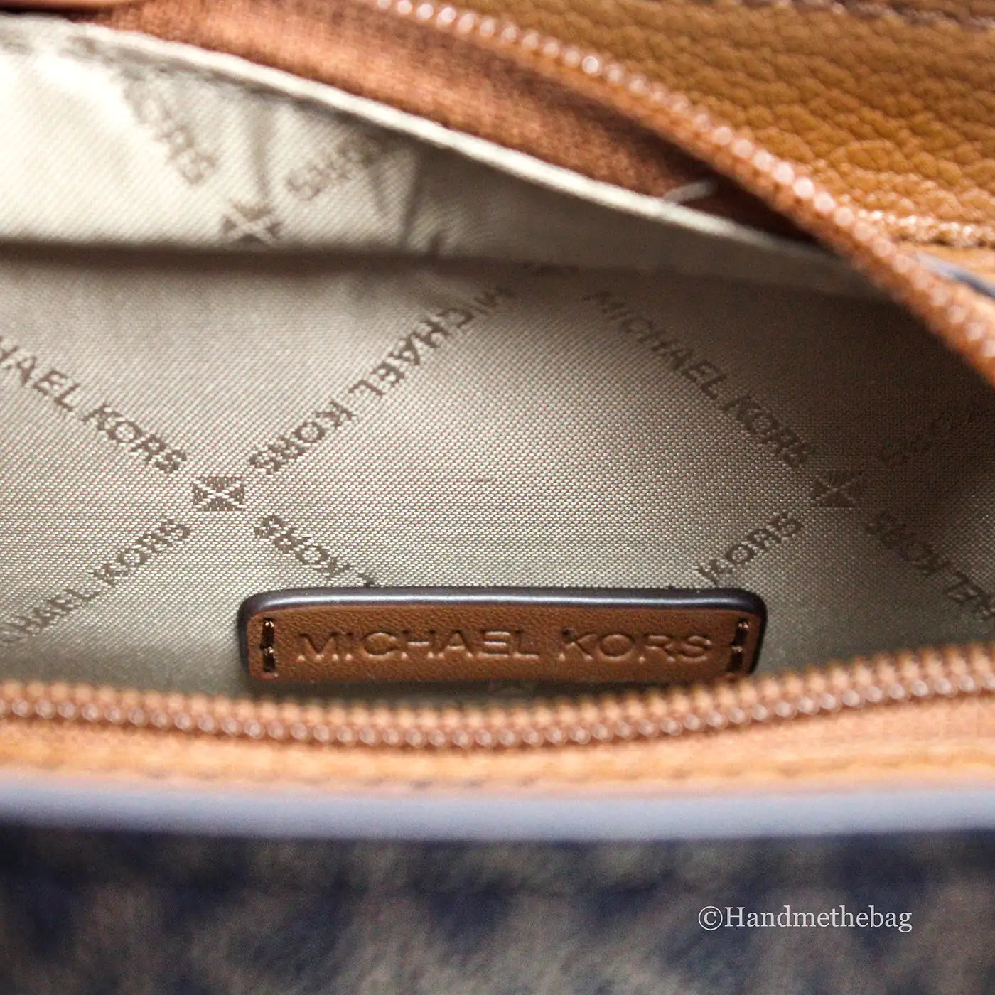 Michael Kors Hamilton Mini Brown PVC Crossbody