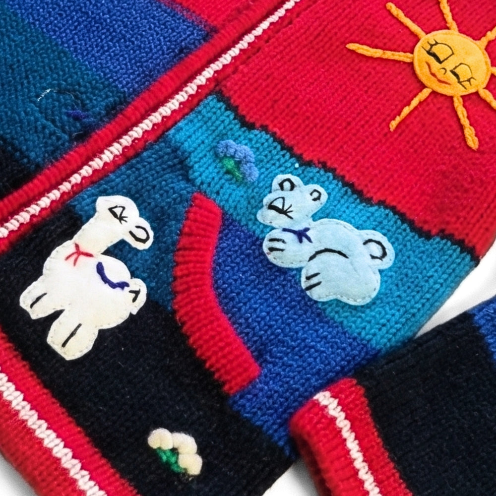 4-5T Kids Hand-Knit Alpaca Wool Sweater Sassy's Garage