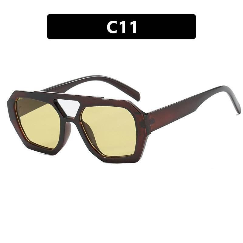Ins Big Frame Leopard Sunglasses Summer Sunshade Beach Vacation Glasses - Velora