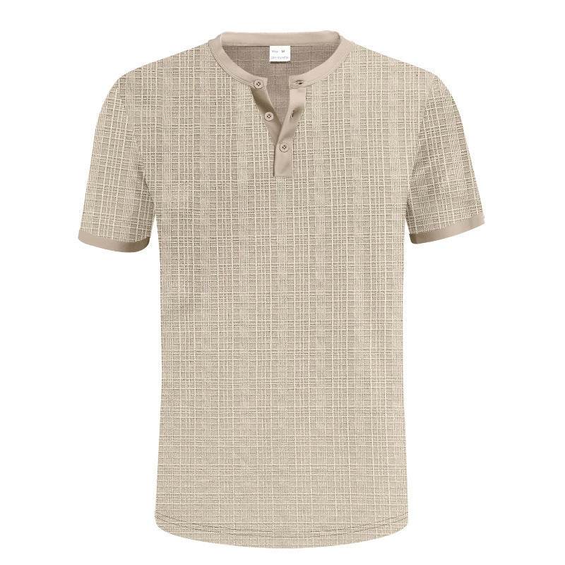 Breathable Casual Henley Shirt Top - Velora