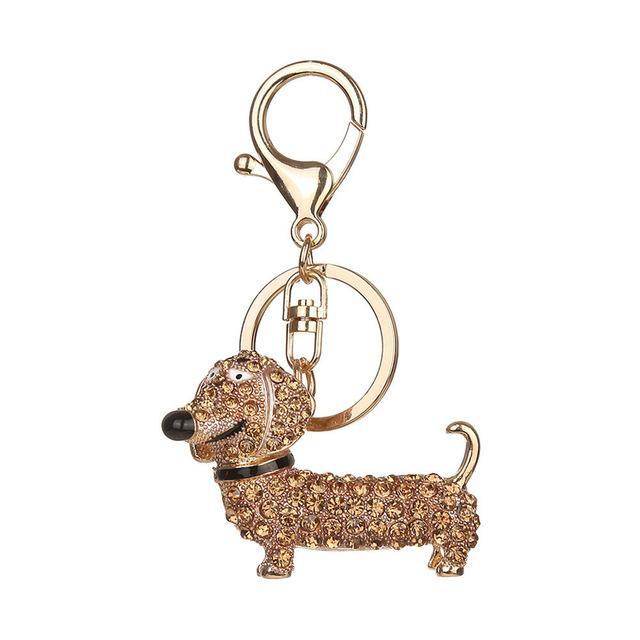 Beautiful Dachshund Keychain - Velora