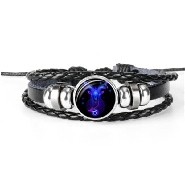 Zodiac Constellation Bracelet Braided Design Bracelet For Men Women Kids - Velora