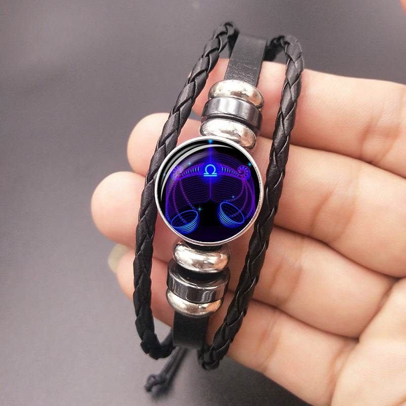 Zodiac Constellation Bracelet Braided Design Bracelet For Men Women Kids - Velora