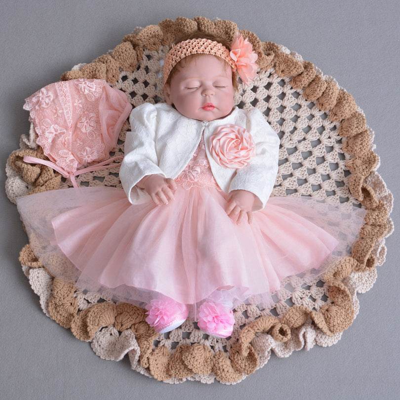 The Summer Baby Baby Princess Dress Dress Lightweight Breathable Mesh Lace Dress Moon Age - Velora