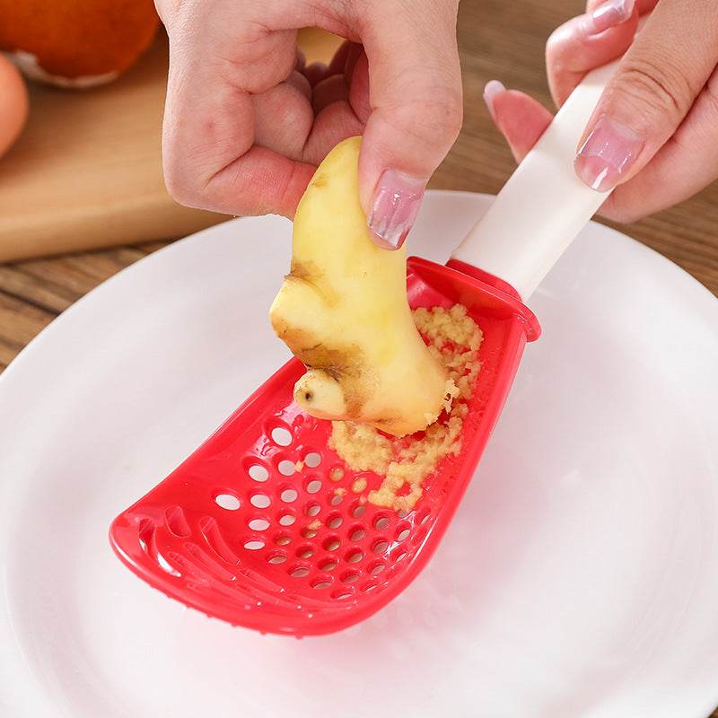 Multifunctional Slotted Spoon Grinding Cooking Spoon Mashed Auxiliary Food Ginger Garlic Spoon Press Potatoe Stir-frying Spatula Kitchen Gadget - Velora
