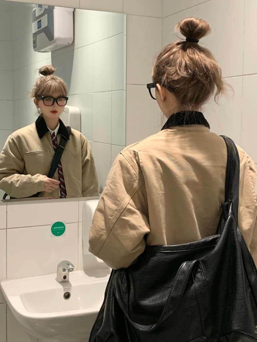 Korean Version Versatile Slimming Lapel Jacket - Velora
