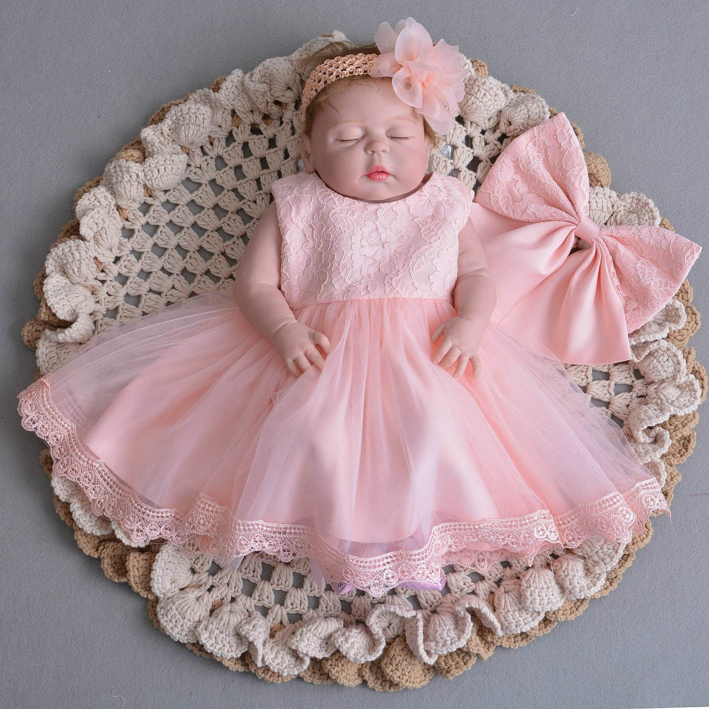 New Winter Dress Dress Baby Baby Full Moon Princess Skirt Dress Shaqun Girls Lotus - Velora