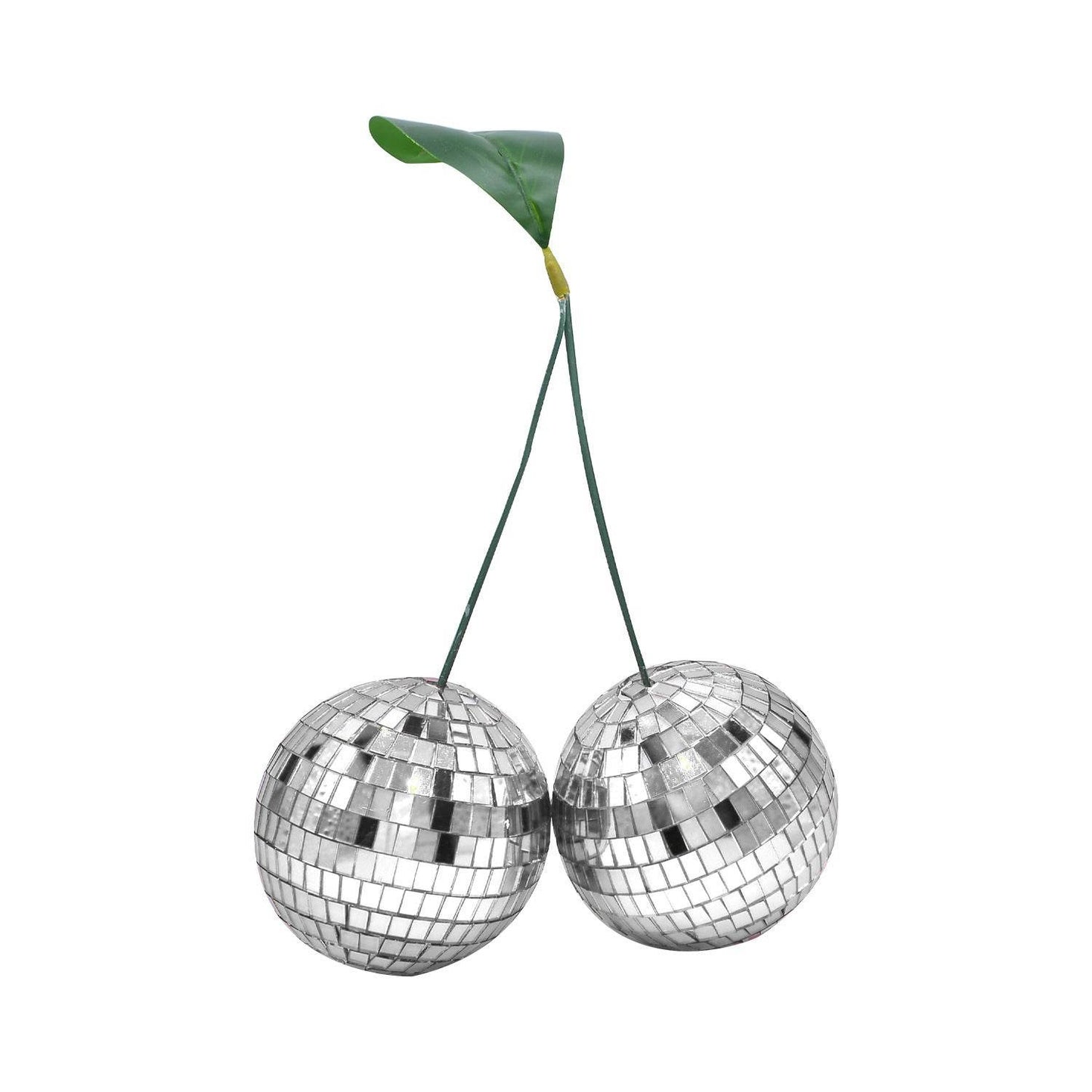 Mirror Glass Bricks Cherry Disco Ball Handmade - Velora