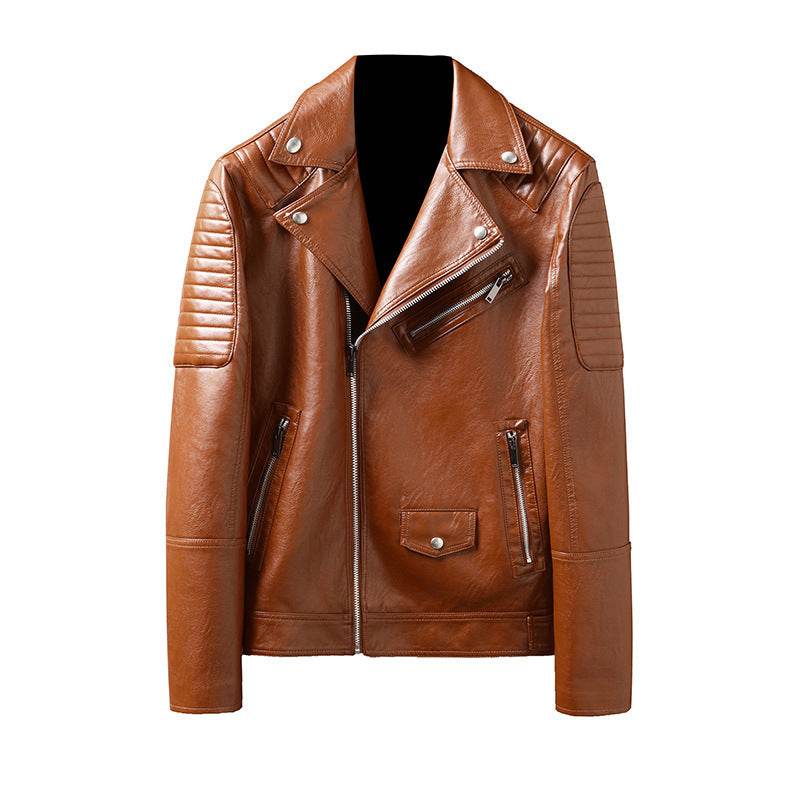 Spring And Autumn Slim-fitting Biker Leather Jacket - Velora