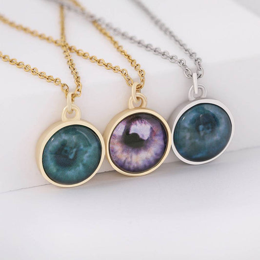 Custom Iris Necklace Add Eye Photo As A Unique Gift For Loved Ones - Velora