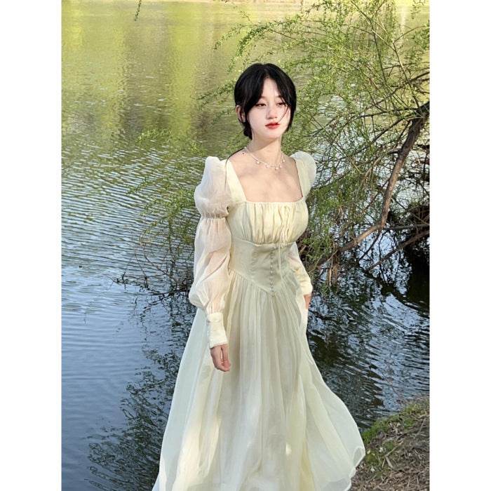 Seaside Beach Vacation Style Adult Lady Like Woman Temperament Dress - Velora