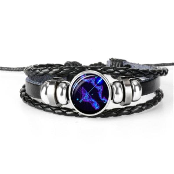Zodiac Constellation Bracelet Braided Design Bracelet For Men Women Kids - Velora