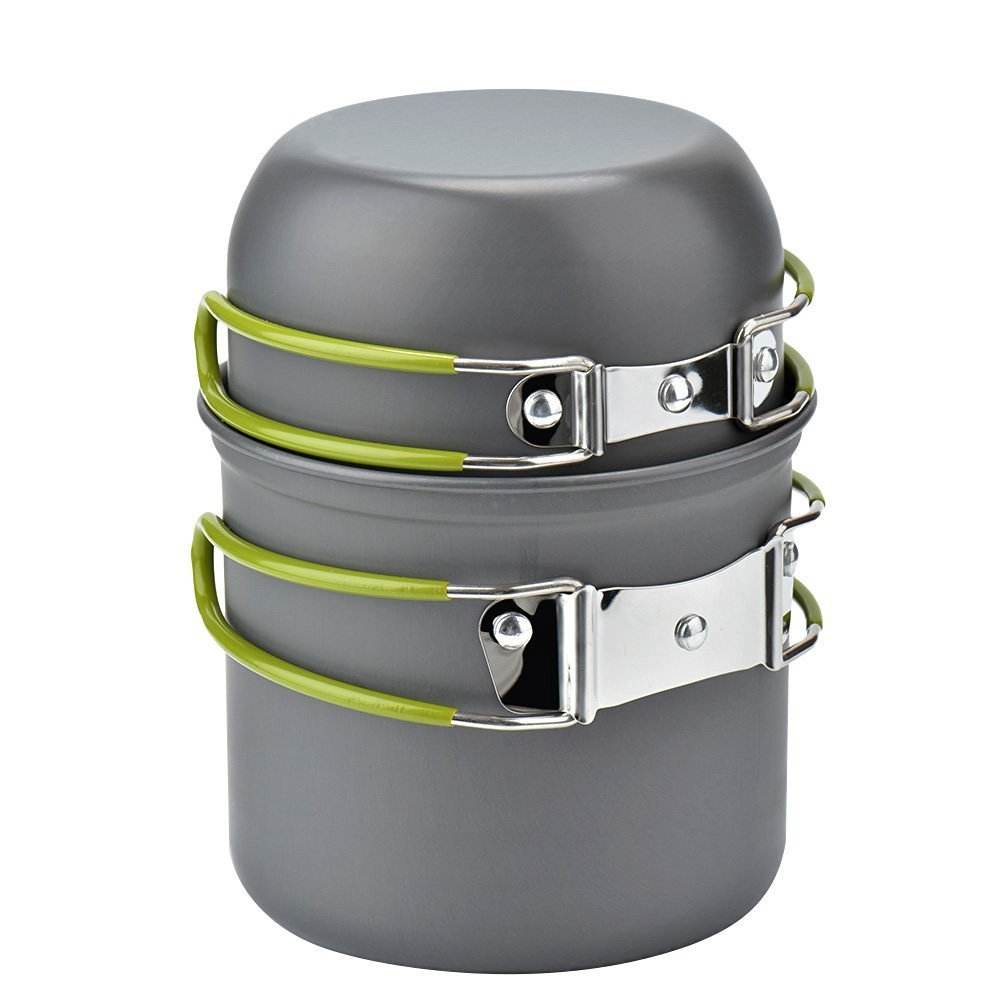 Camping Cookware Kit Outdoor Cooking Set Aluminum Equipment Outdoor Pot Travel Tableware Kitchen Hiking Picnic BBQ - Velora
