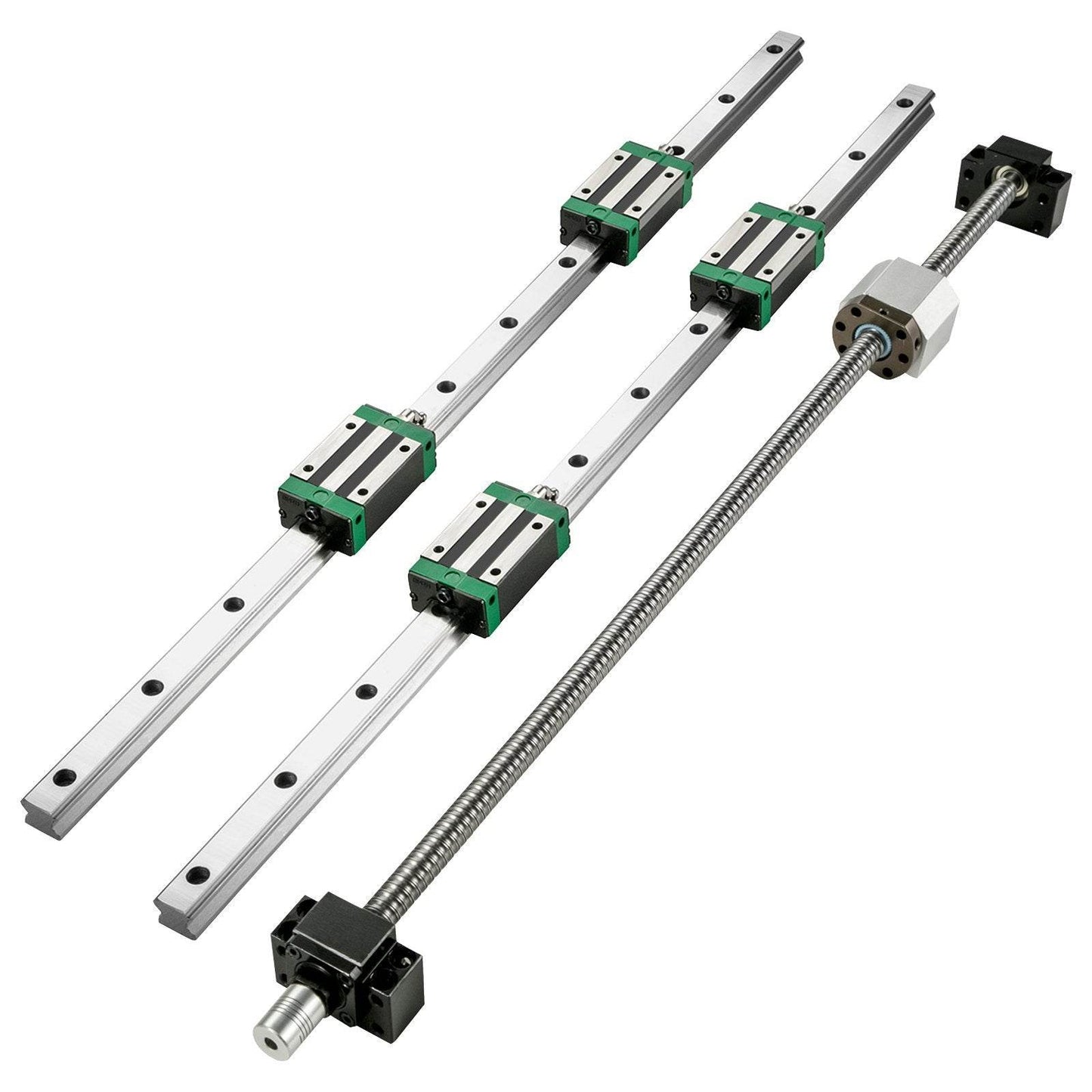 1Pcs RM1605-1000mm Ballscrew With BF12 BK12 Kit, Coupling, Slide Blocks Linear Guide Rail Set For DIY CNC Routers Lathes Mills - Velora