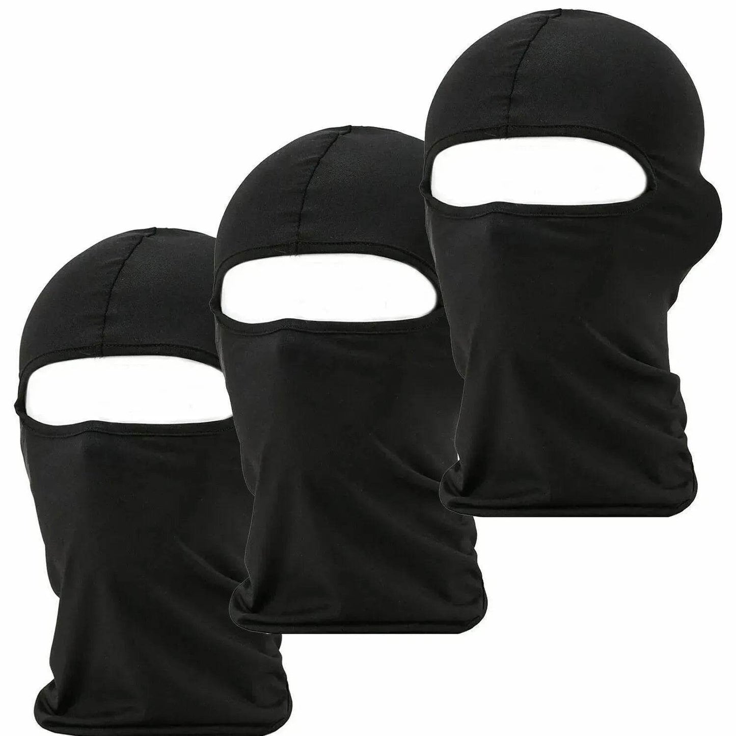 3 Pack Tactical Balaclava Thin Full Face Mask Lightweight Motorcycle Warmer Ski - Velora