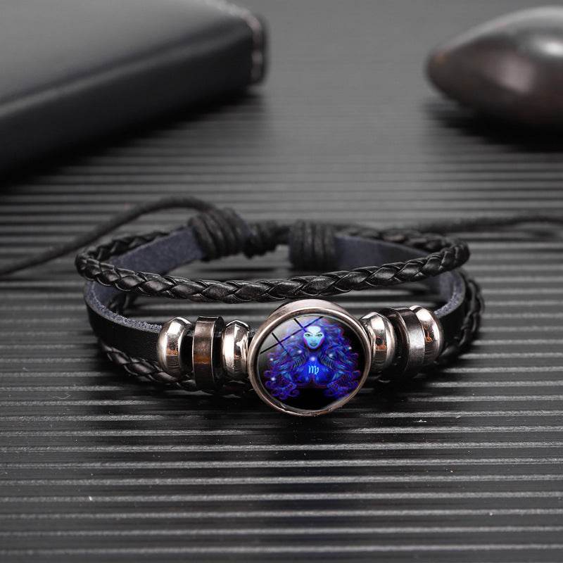 Zodiac Constellation Bracelet Braided Design Bracelet For Men Women Kids - Velora
