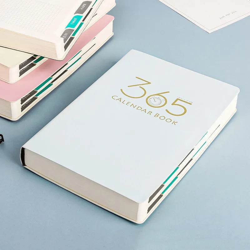 365-day Daily Planner Self-discipline And Clock-in Student Journal Notebook - Velora