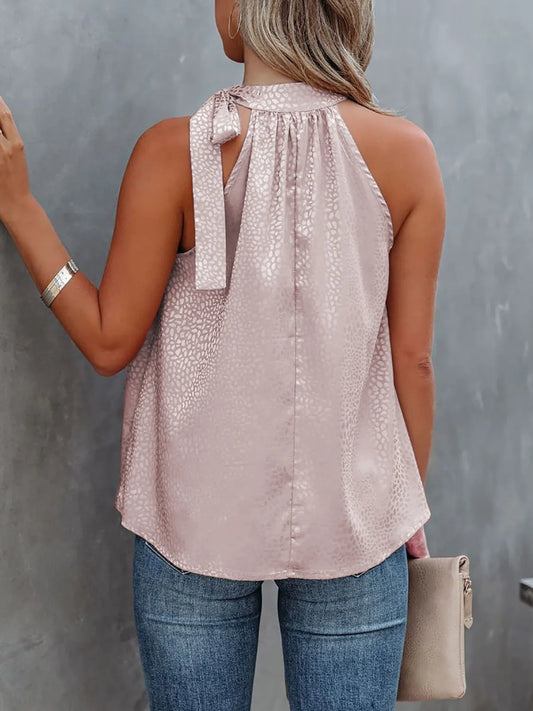 Tied Animal Print Cami - Velora