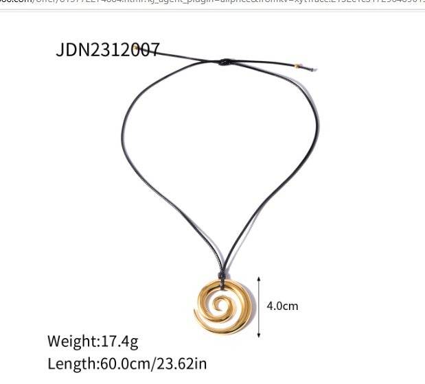 Romilly Spiral Pendant - Velora