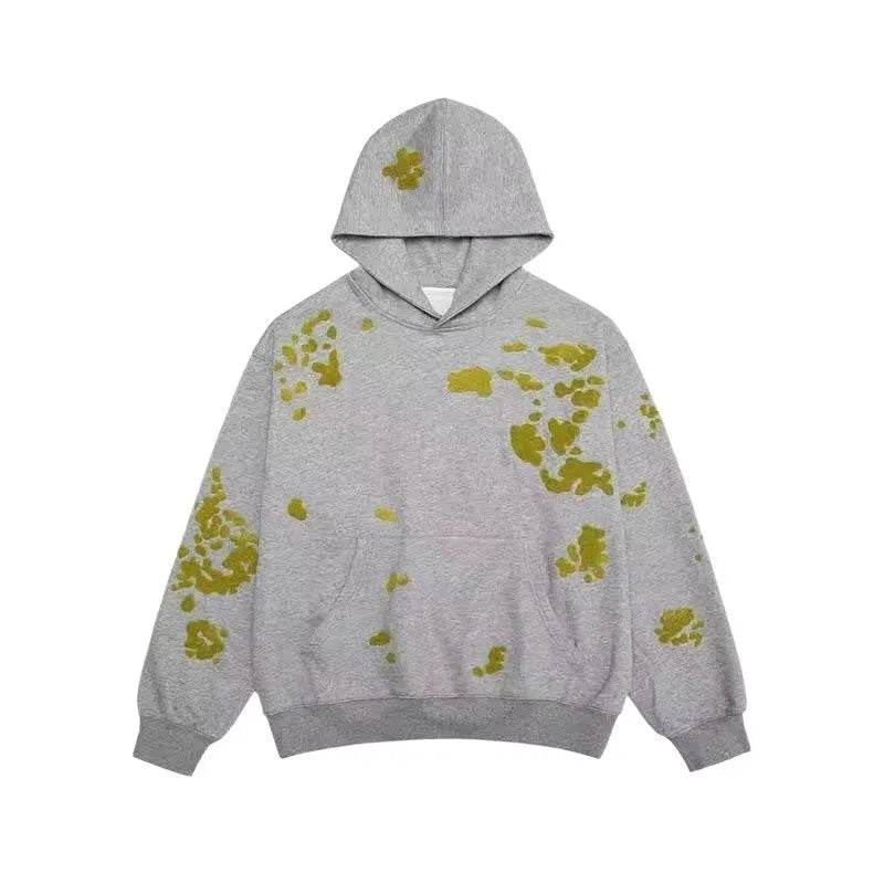 Unisex Cotton Air Layer Moss Hoodie Sweatshirt Pullover