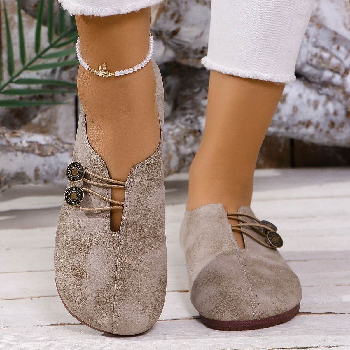 Ins Square Toe Slip-on Sandals Summer Fashion Soft Flat Shoes For Women - Velora
