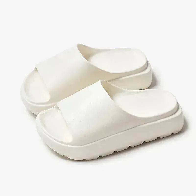 5.5cm Fish Mouth Shoes Floor Bathroom Home Slippers Outdoor Thick Soled Beach Slippers For Women - Velora