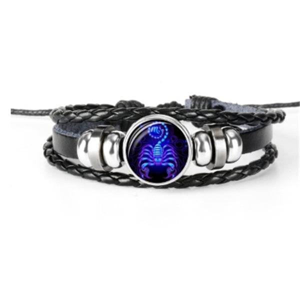 Zodiac Constellation Bracelet Braided Design Bracelet For Men Women Kids - Velora