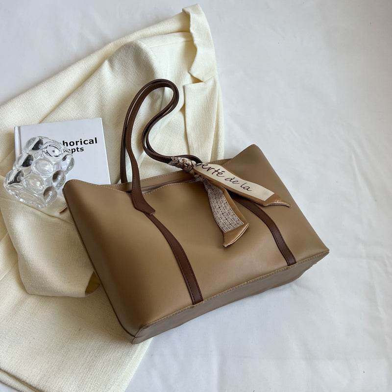 New And Simple Tote Bag Large Capacity Casual Versatile Bucket Fashion Shoulder Large-capacity Crossbody Bag - Velora