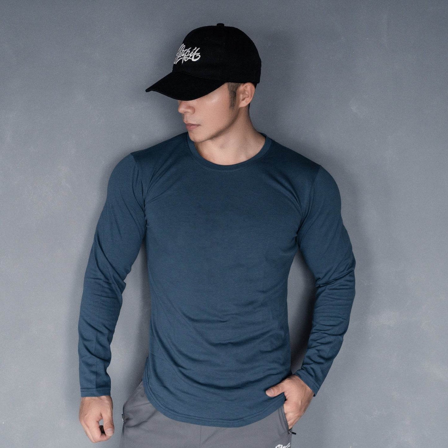 Men's Sports Casual Solid Color Long Sleeve Base - Velora