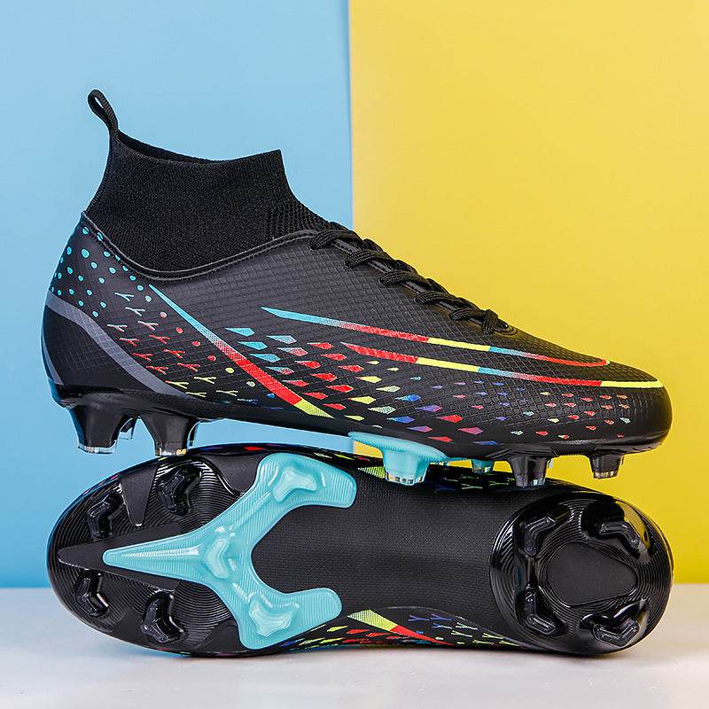 High Top Football Shoes Fly Knit Sock Sleeves - Velora
