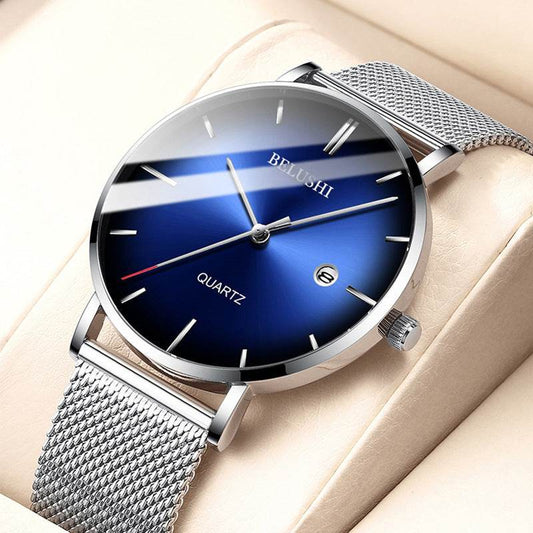 Blue Light Ultra-thin Fashion Men's Waterproof Quartz Watch - Velora