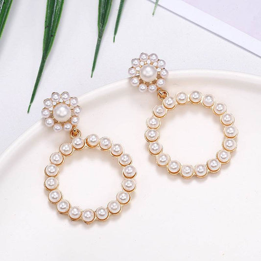 Elegant pearl earrings - Velora