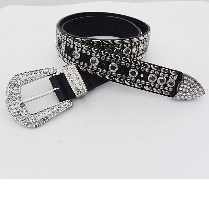 New Fashion Design Diamond-embedded Elegant Elegant Belt - Velora