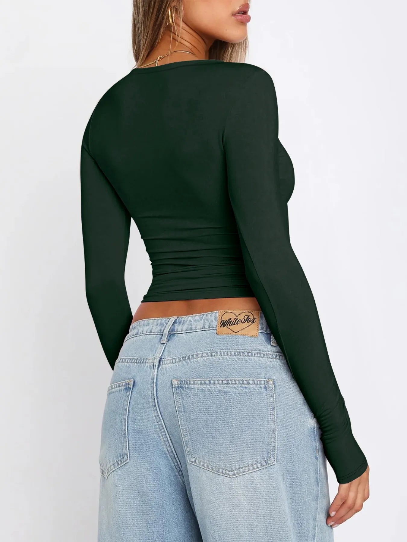 Long Sleeve Cropped T-Shirt - Velora