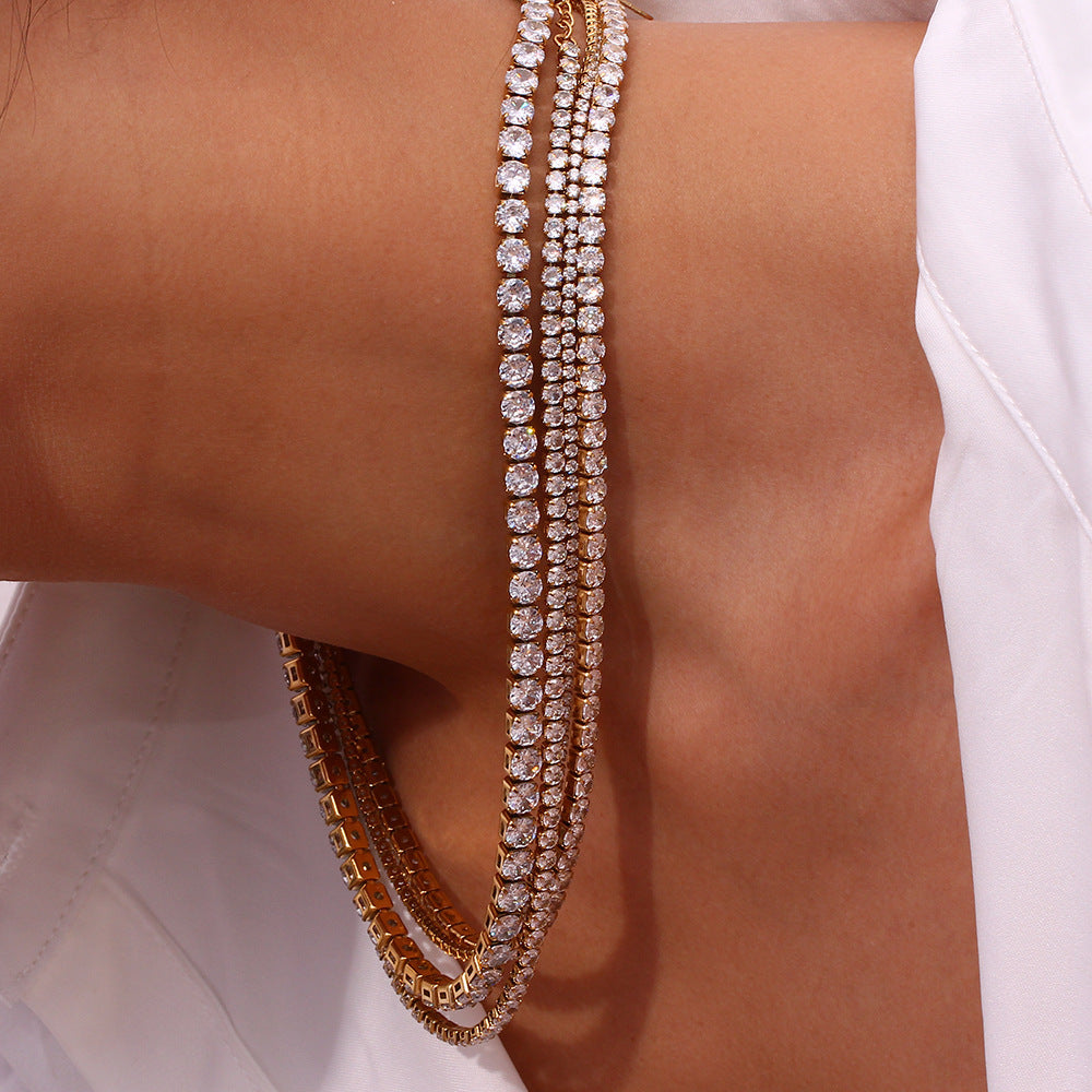 Stainless Steel Fashion Simple Bracelet Necklace Ornament Velora