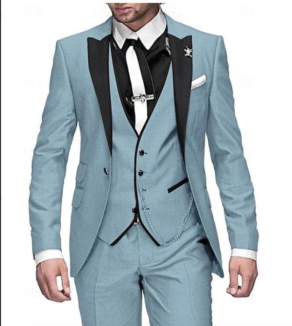Men's Three-piece Suit Bridegroom Best Wedding Suit - Velora