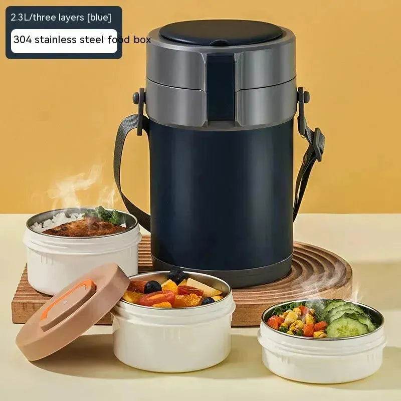 304 Stainless Steel Large Capacity Vacuum Thermal Insulated Lunch Box - Velora