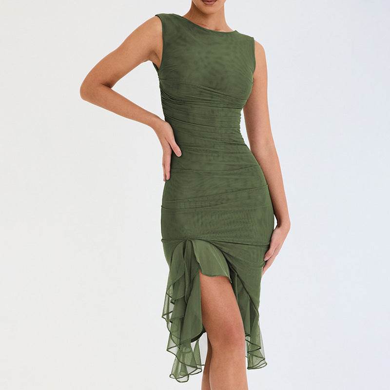 Summer Slim Skinny Sleeveless Dress For Women Fashion Party Club Dresses - Velora