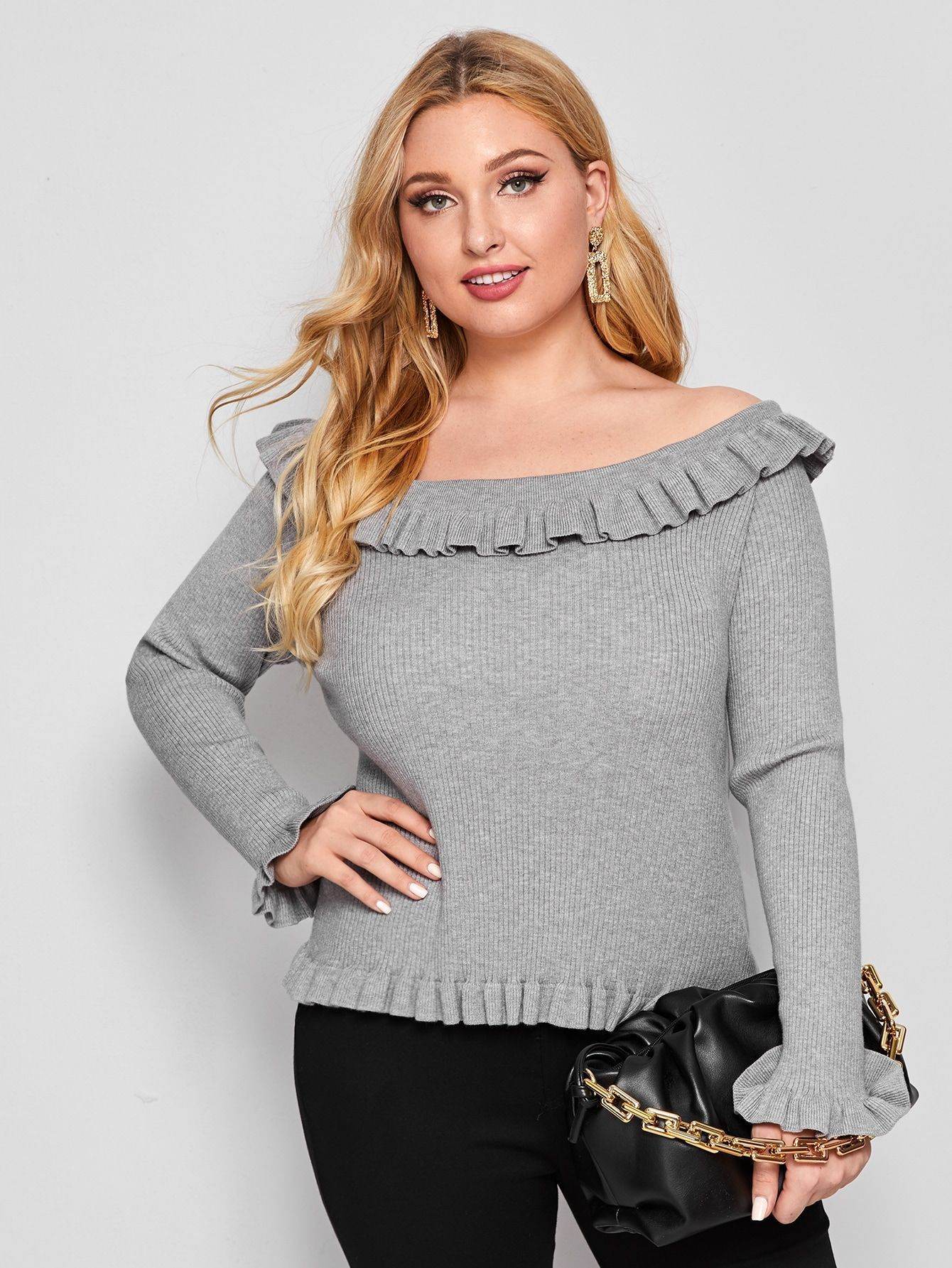 Large Size Women's Sweater - Velora