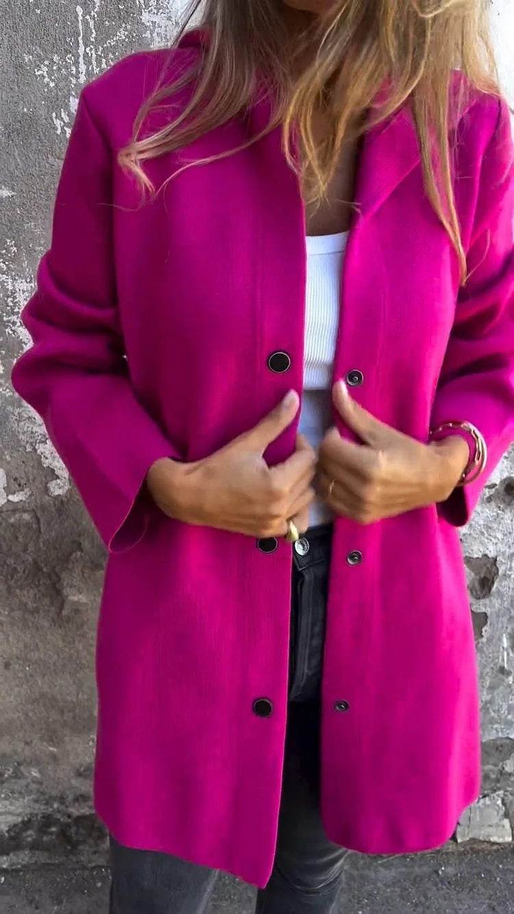 Casual Hooded Single-Breasted Cardigan Fashion Loose Solid Color Jacket Spring And Autumn Women's Clothing - Velora