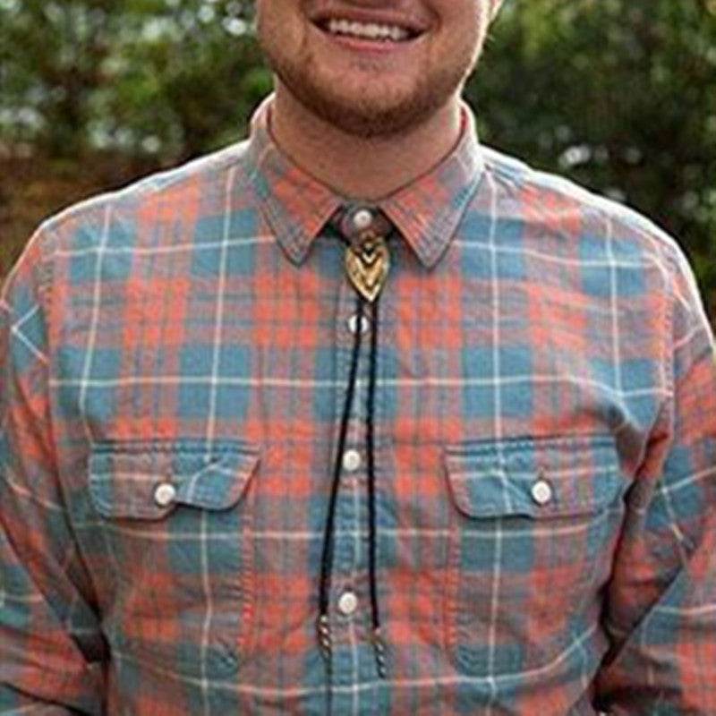 Bolo Tie Silver Gold Suncha Two-tone - Velora